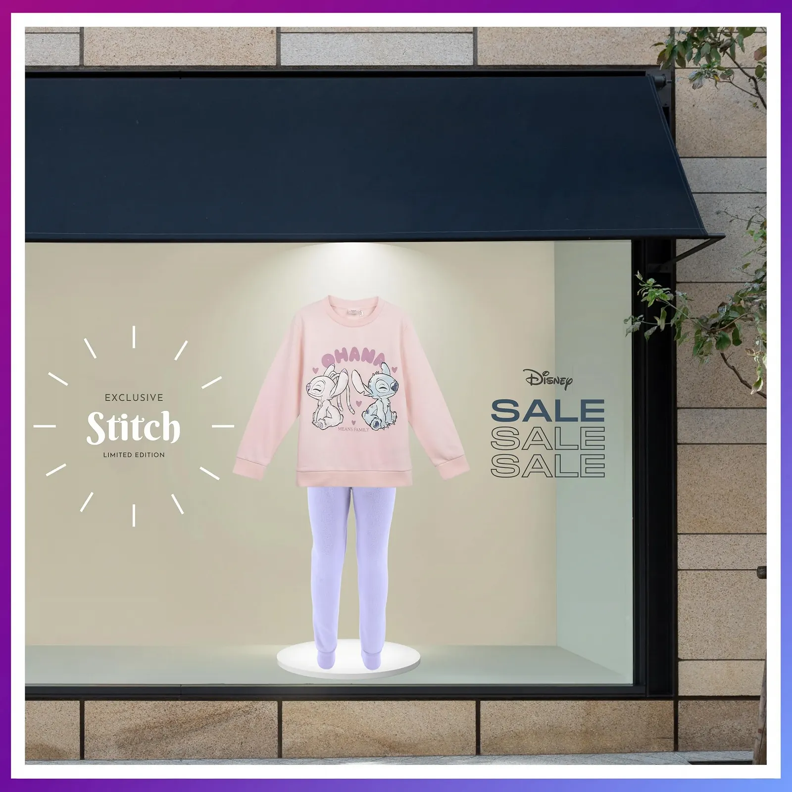 Світшот Disney Stitch для дівчат, м’який бавовняний, фото №4