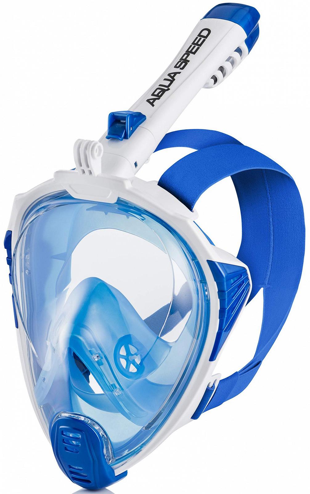 Маска для дайвінгу Aqua Speed, повнолицева маска для дорослих та дітей, маска для снорклінгу, панорама 180°, фото №1
