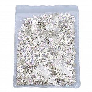 Набор Бриллиантов для Ногтей Moon Glitter, Форма Полумесяца с Плоской Задней Стенкой - Фото 1