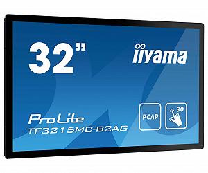 Монитор iiyama Prolite TF3215MC-B2AG 31.5 дюйма VA LED Full HD Open Frame 30-точечный мультитач емкостный VGA HDMI DP 24/7 IP65 IK-7 6H Антибликовый с поддержкой сенсора через стекло черный - Фото 1