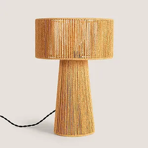 Настільна лампа LEDKIA LIGHTING Kala Lilium Плетений папір Натуральний synthetic.ua - Фото 1