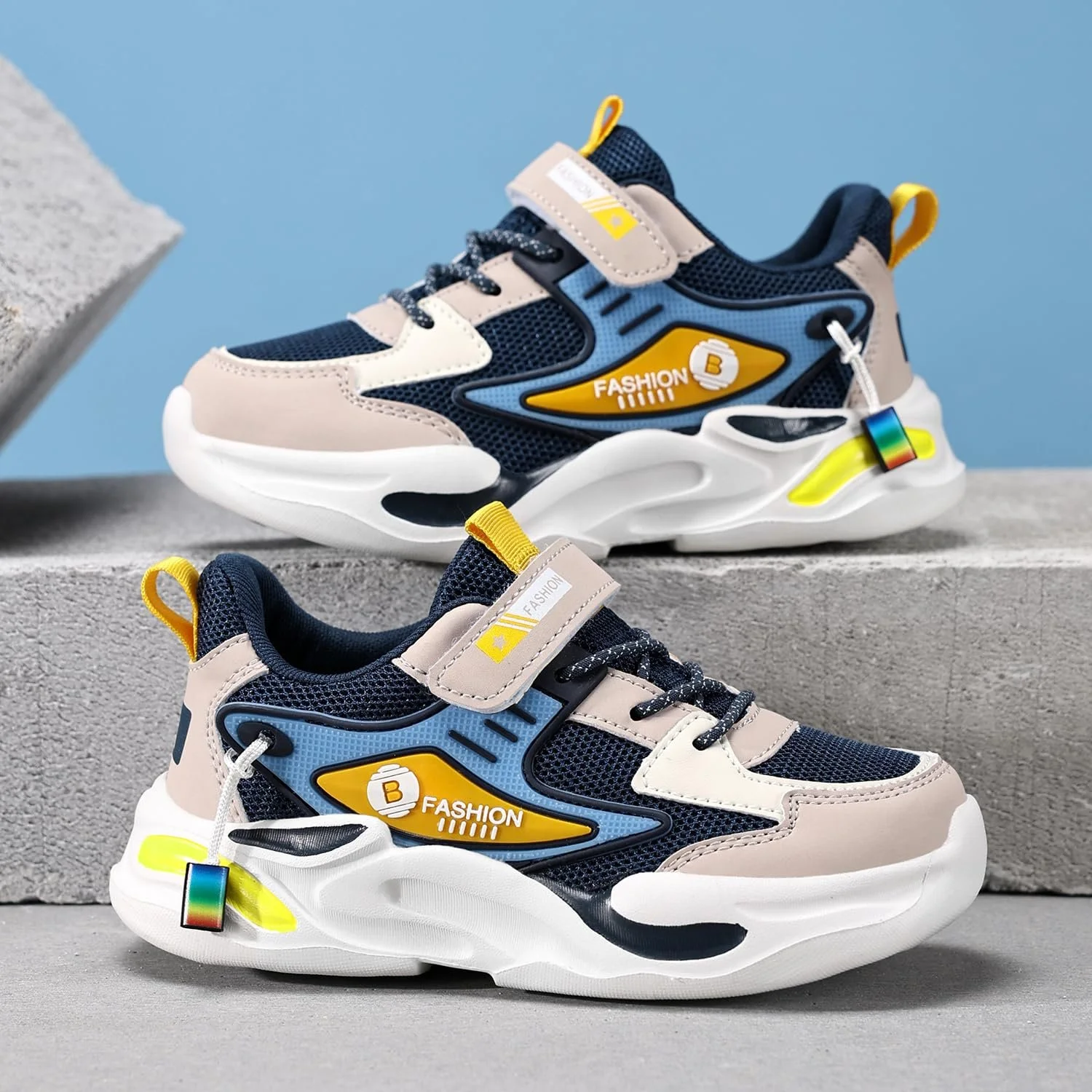 Дитячі Кросівки Кросівки для Дівчаток Дихаючі Легкі На Липучках, фото №3