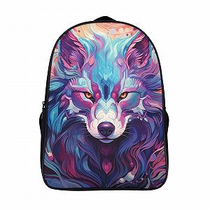 Рюкзак DPEOANEBN Wolf 3D для дітей, великий, шкільний, подарунок до школи, 40x28x16 см - Фото 1