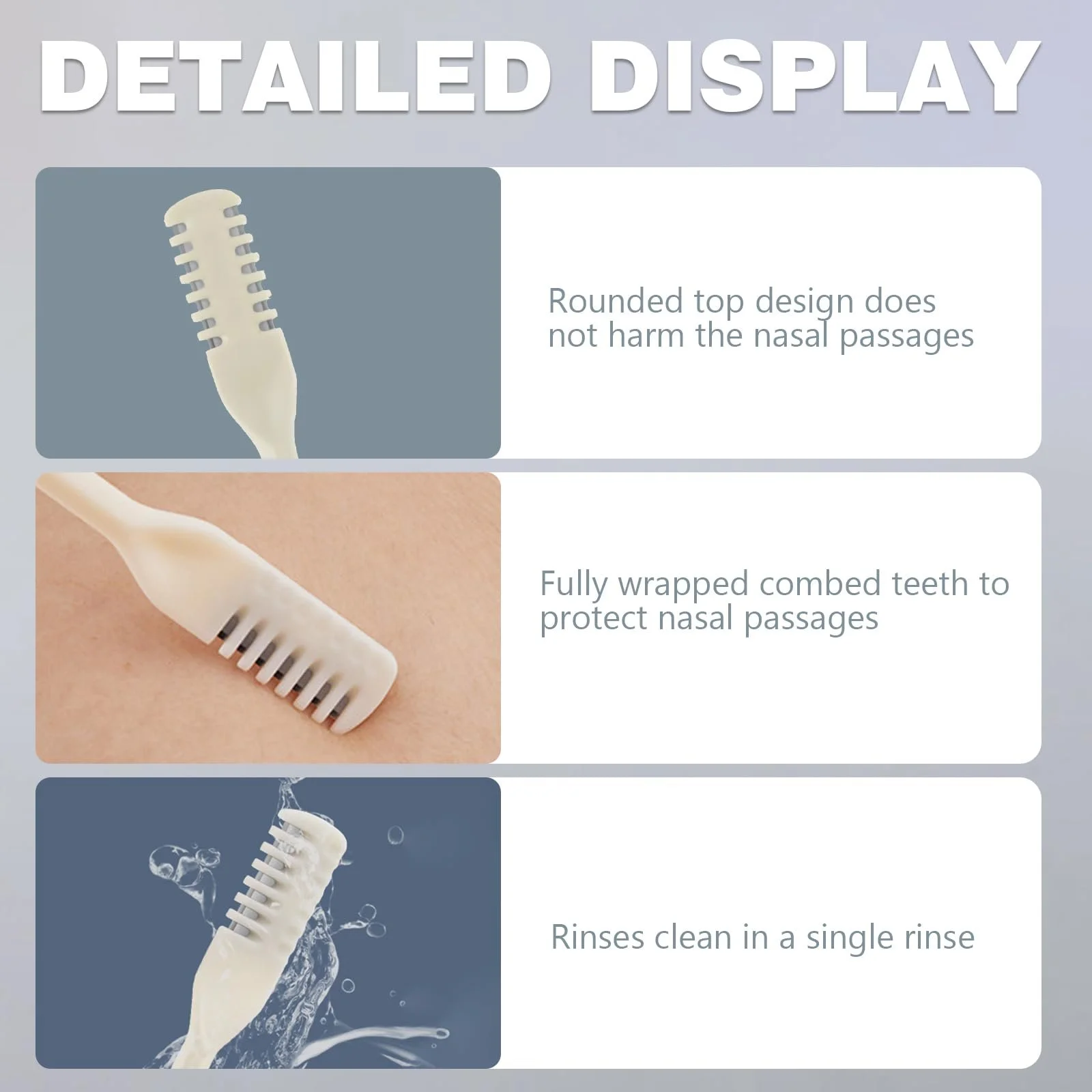 Тример для носа Подвійна дія Ручний Інструмент для видалення волосся Портативний 360° Поворотний, фото №6