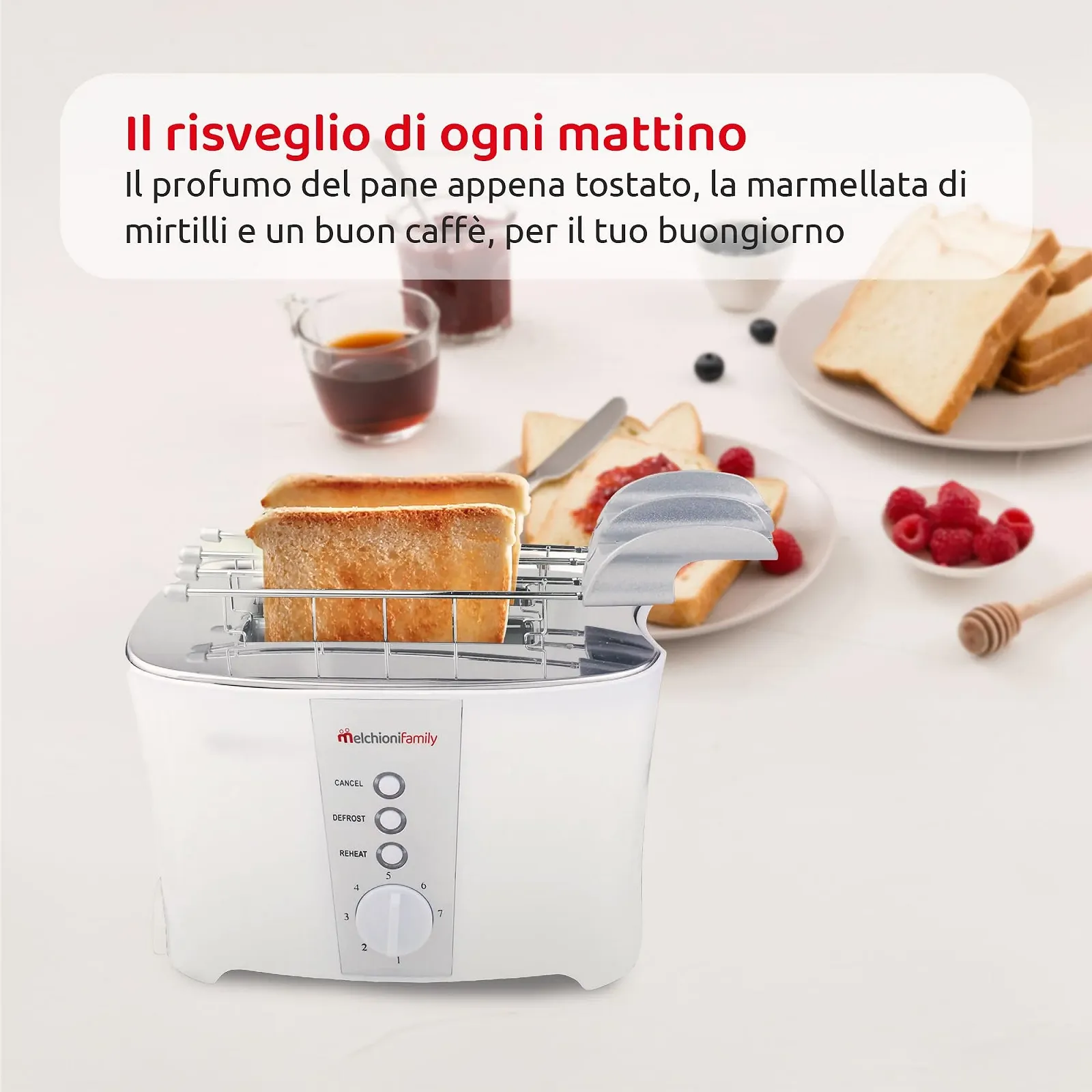 Тостер Melchioni Soon 600 Вт регульований термостат подвійний захват, фото №6