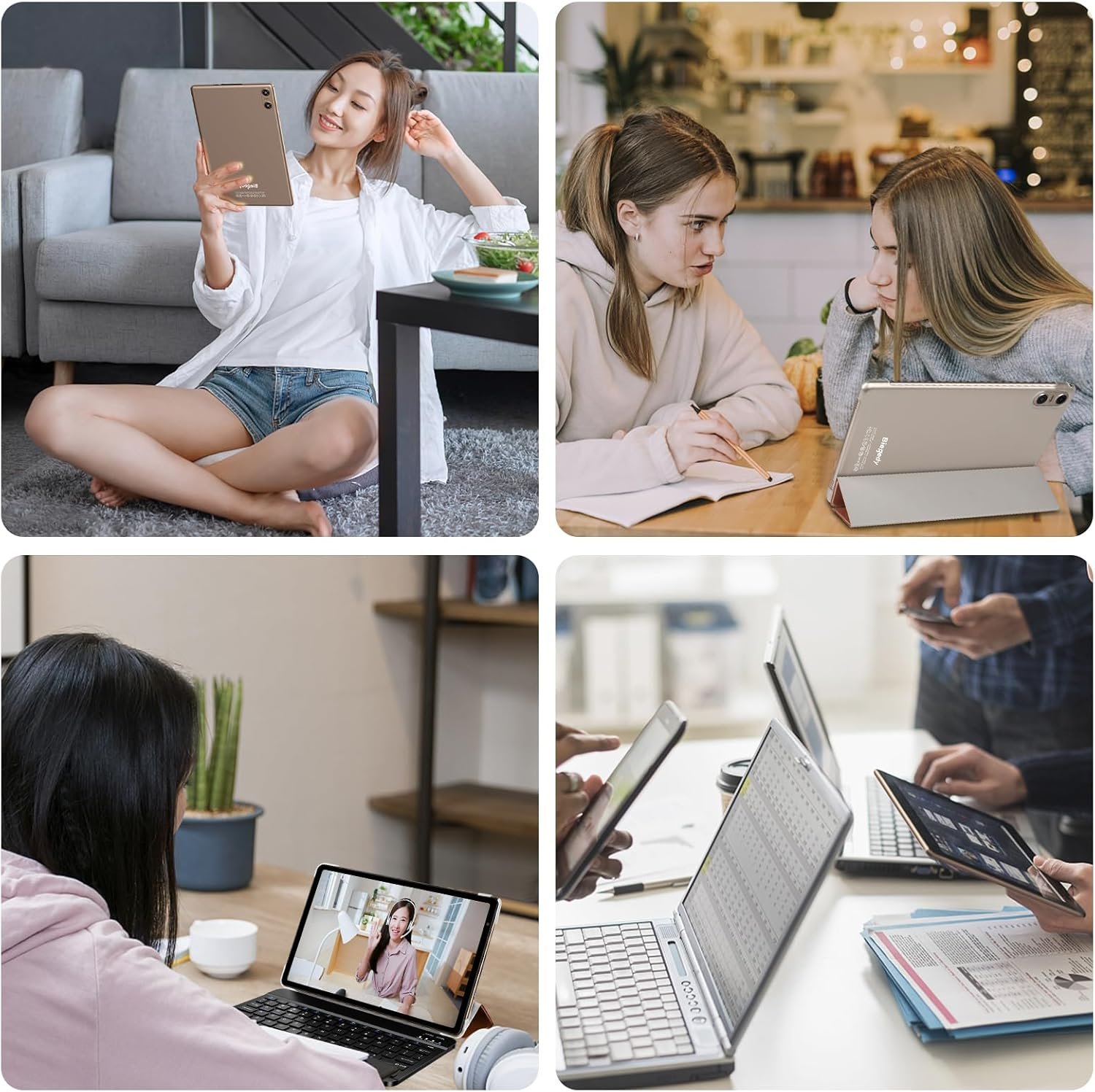 Планшет 10.1" Biegedy B22 6+14/128GB 8 ядер Android 14 6000 mAh Золотий, фото №8