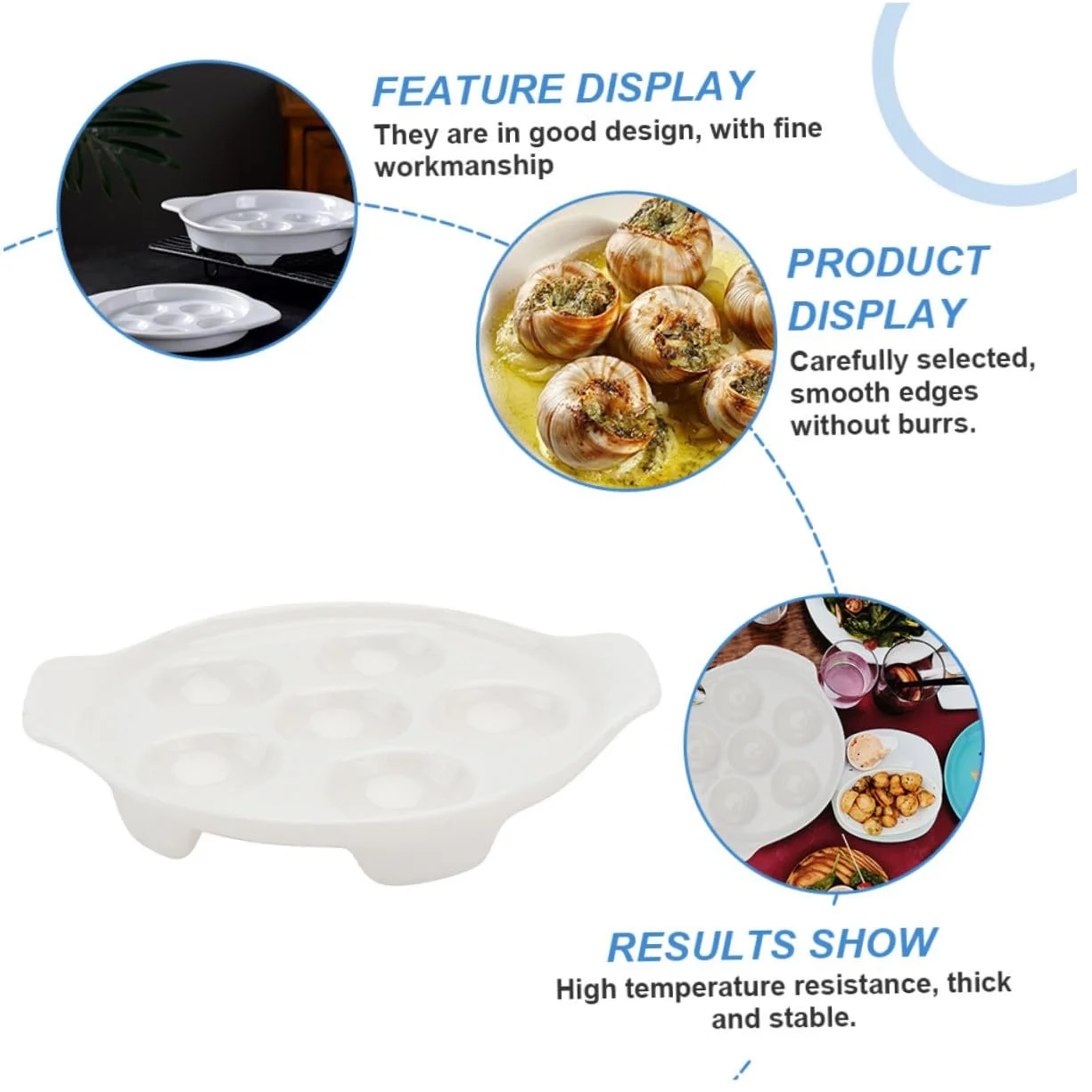 Форма для равликів GALPADA керамічна з ручками 2 шт., фото №9