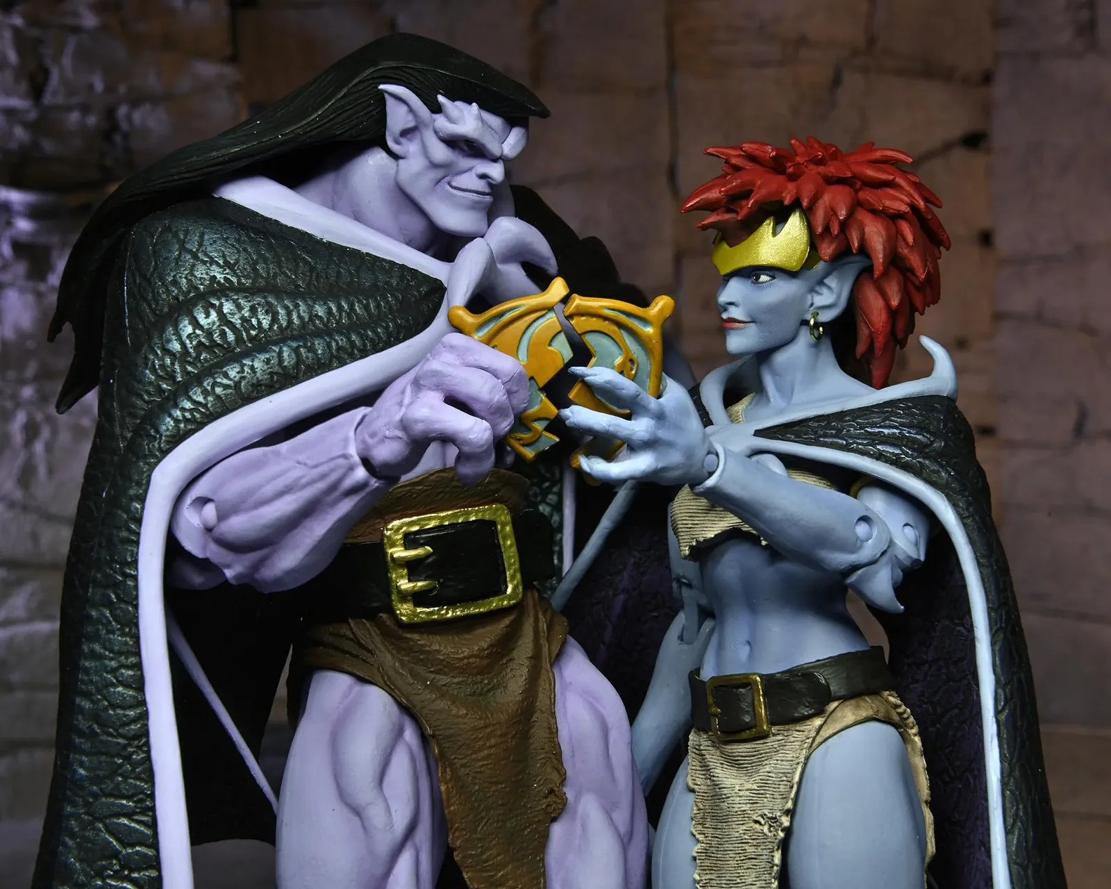 Набір ігрових фігурок NECA Gargoyles Vows Ultimate 7" Голіаф та Демона 2 шт, фото №6