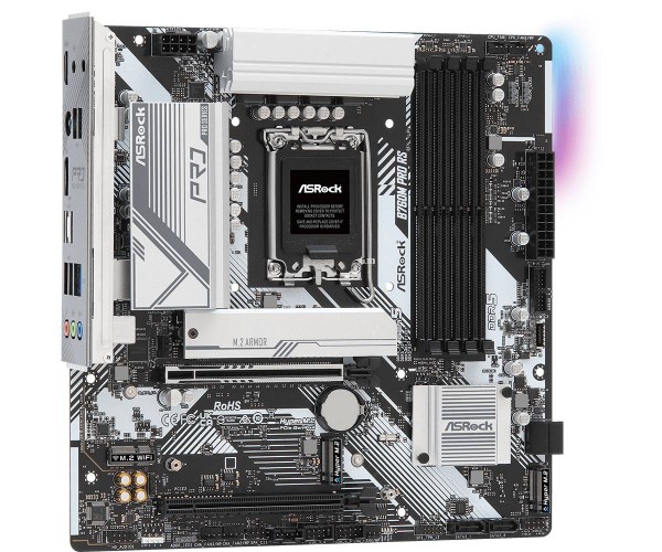 Материнська плата ASRock B760M PRO RS (1700/B760, 4*DDR5, 2xPCIex16 4xSATAІІІ 3xM.2, 2.5GLan, 7.1ch, mATX, фото №3 Материнська плата ASRock B760M PRO RS (1700/B760, 4*DDR5, 2xPCIex16 4xSATAІІІ 3xM.2, 2.5GLan, 7.1ch, mATX, фото №3
