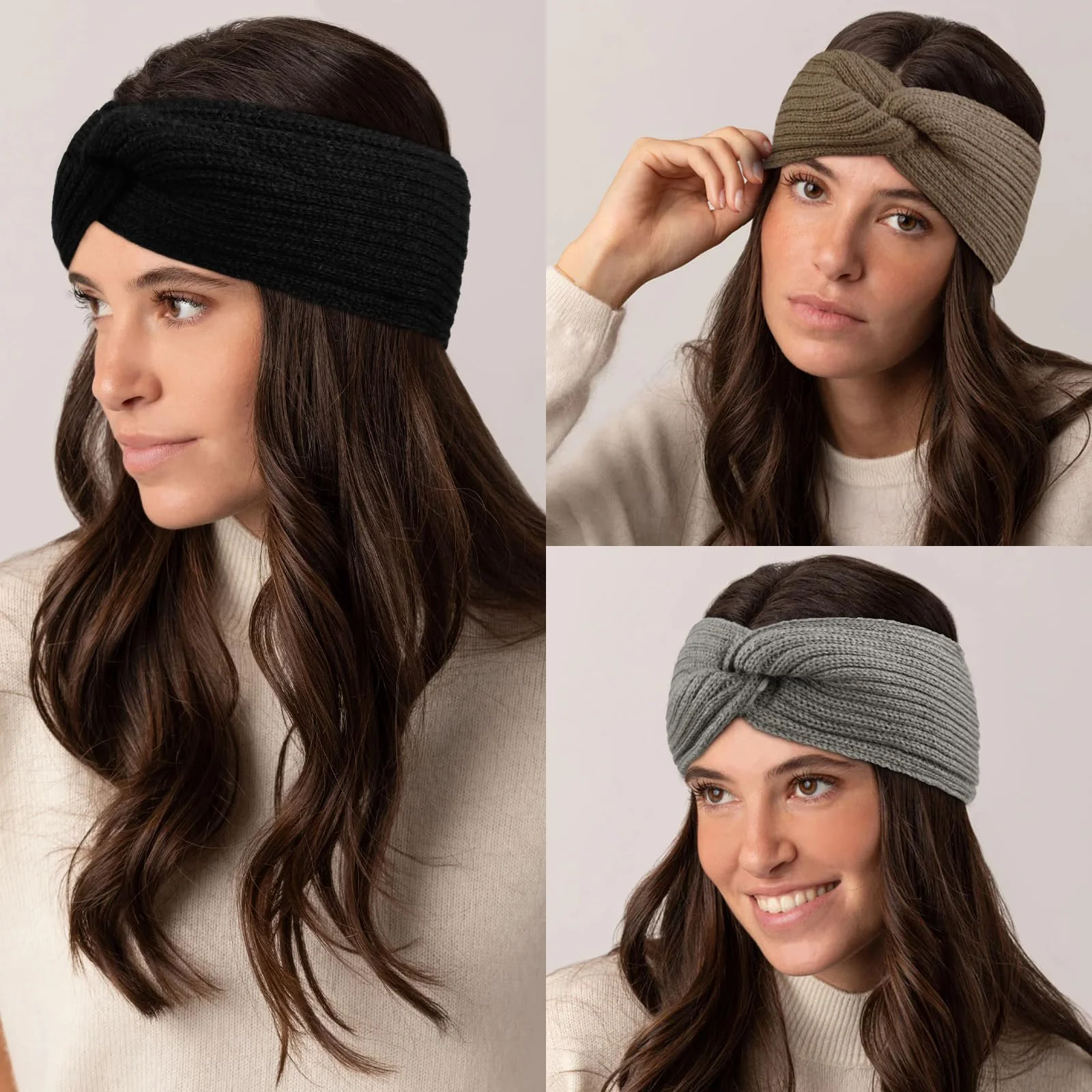 Пов'язка WOVOWOVO В'язана Зимова для жінок, фото №4