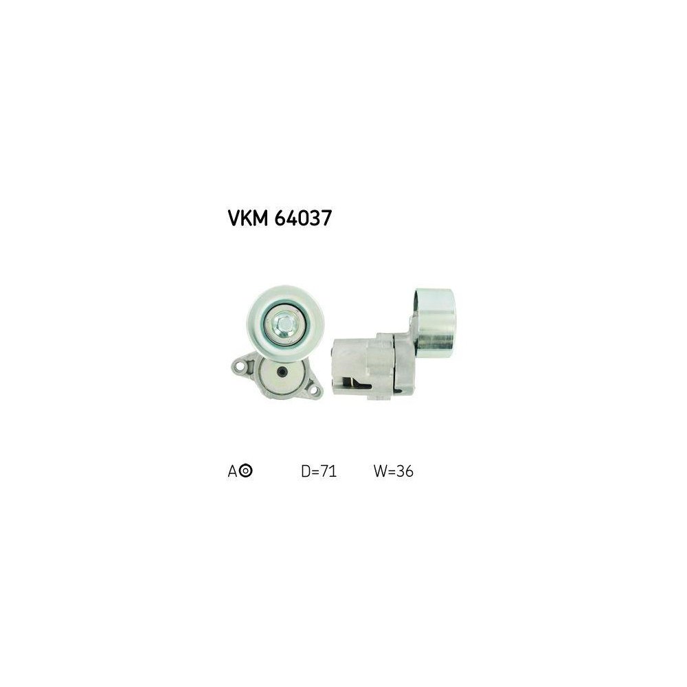 Натяжитель поликлинового ремня SKF VKM 64037 для MAZDA, фото №1