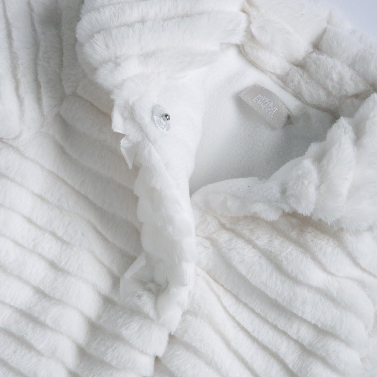 Куртка Chicco для дівчат, утеплена, зі штучним хутром (18 місяців, біла) Білий, 86, Білий, фото №3