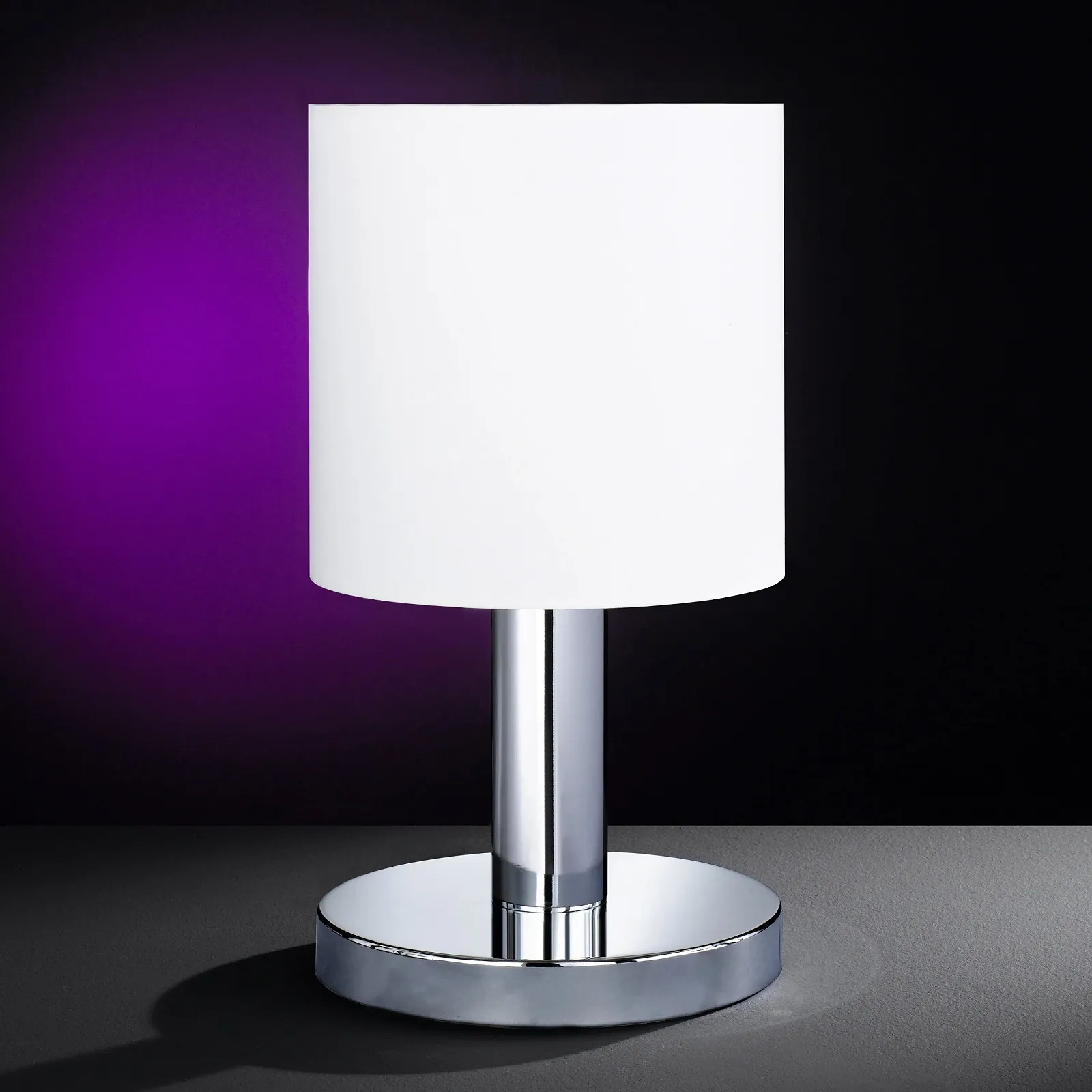 Настільна лампа 52701 з тканинним абажуром Хром/Біла, фото №2