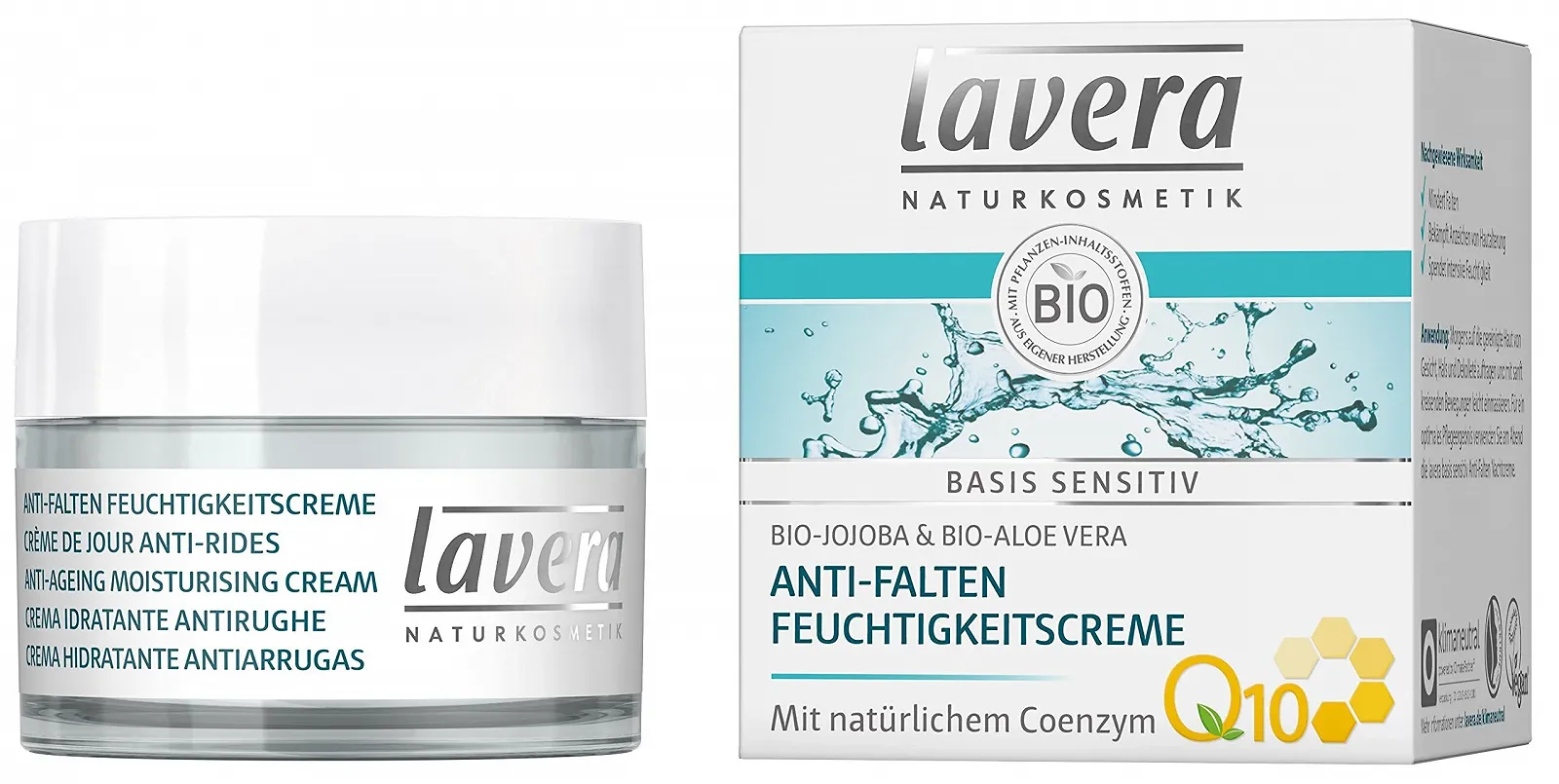 Набір кремів lavera Anti-Wrinkle Q10 Нічний (50 мл) та Денний зволожувальний (50 мл) Антивіковий, фото №5