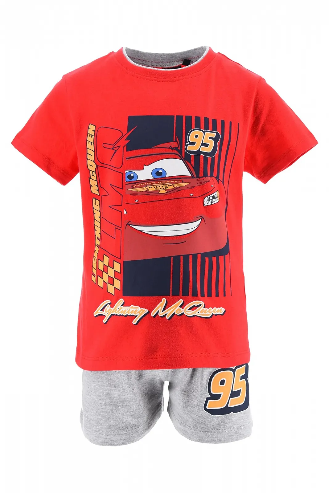 Комплект піжамний Disney Pixar Cars для хлопчиків, футболка та шорти, дизайн Блискавки Макквіна, фото №1 Комплект піжамний Disney Pixar Cars для хлопчиків, футболка та шорти, дизайн Блискавки Макквіна, фото №1