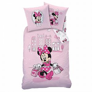 Комплект Постельного Белья Disney Minnie Mouse, Minnie Mouse, Наволочка 80 x 80 см + Пододеяльник 135 x 200 см, Для Девочек, Разноцветный synthetic.ua - Фото 1