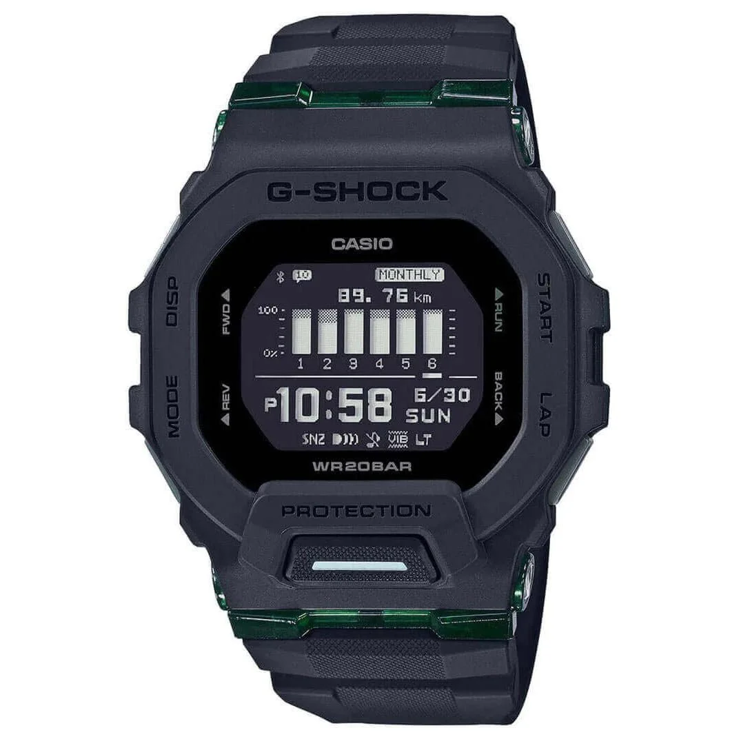 Часы Casio GBD-200UU-1ER мужские, кварцевые, размер корпуса 46.00 мм, черный цифровой циферблат, черный пластиковый/полимерный браслет, фото №1 Часы Casio GBD-200UU-1ER мужские, кварцевые, размер корпуса 46.00 мм, черный цифровой циферблат, черный пластиковый/полимерный браслет, фото №1