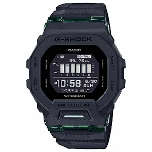 Часы Casio GBD-200UU-1ER мужские, кварцевые, размер корпуса 46.00 мм, черный цифровой циферблат, черный пластиковый/полимерный браслет - Фото 1