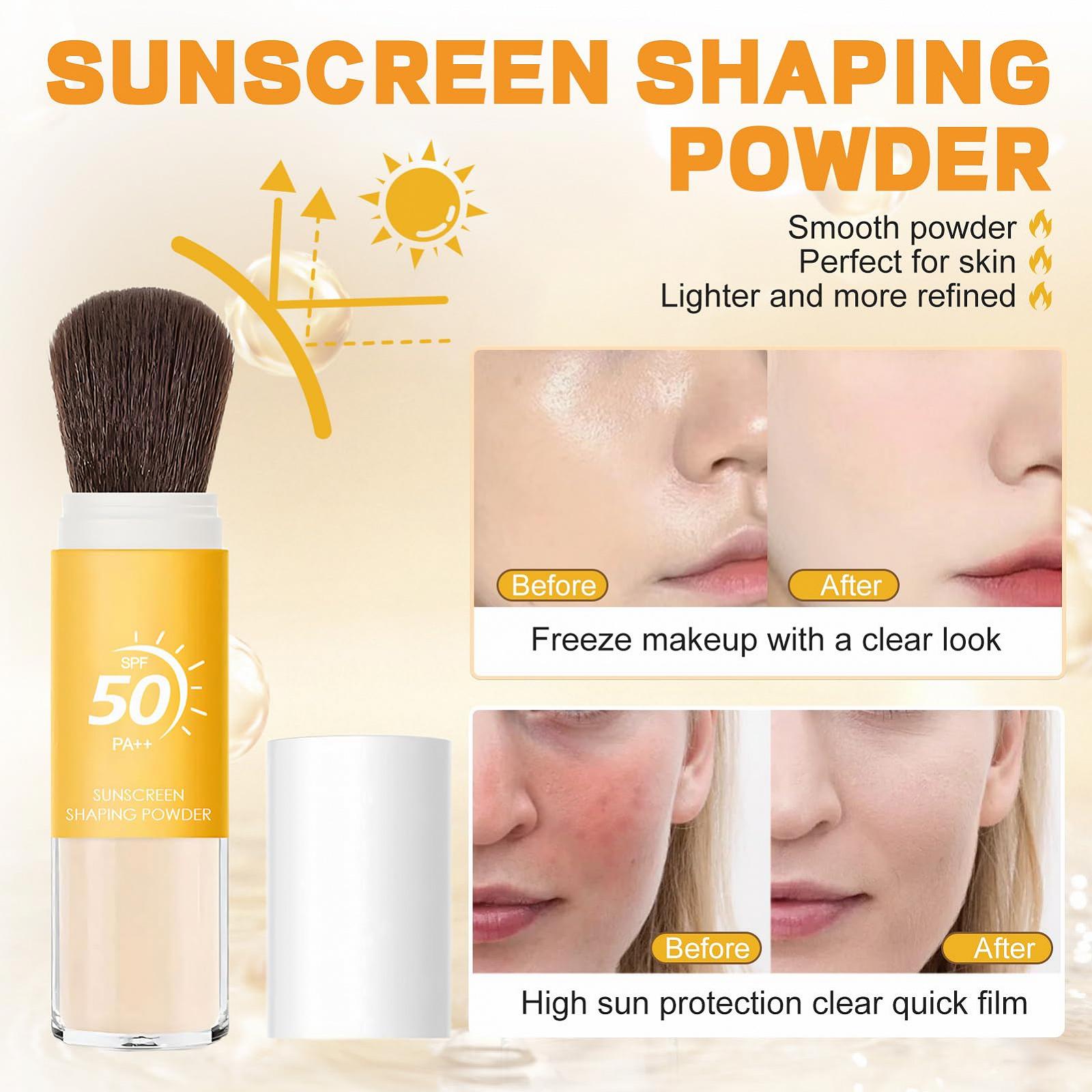 Пудра Allony Сонцезахисна Фіксуюча 2 Шт. Мінеральна Сонцезахисна Пудра SPF 50, фото №4