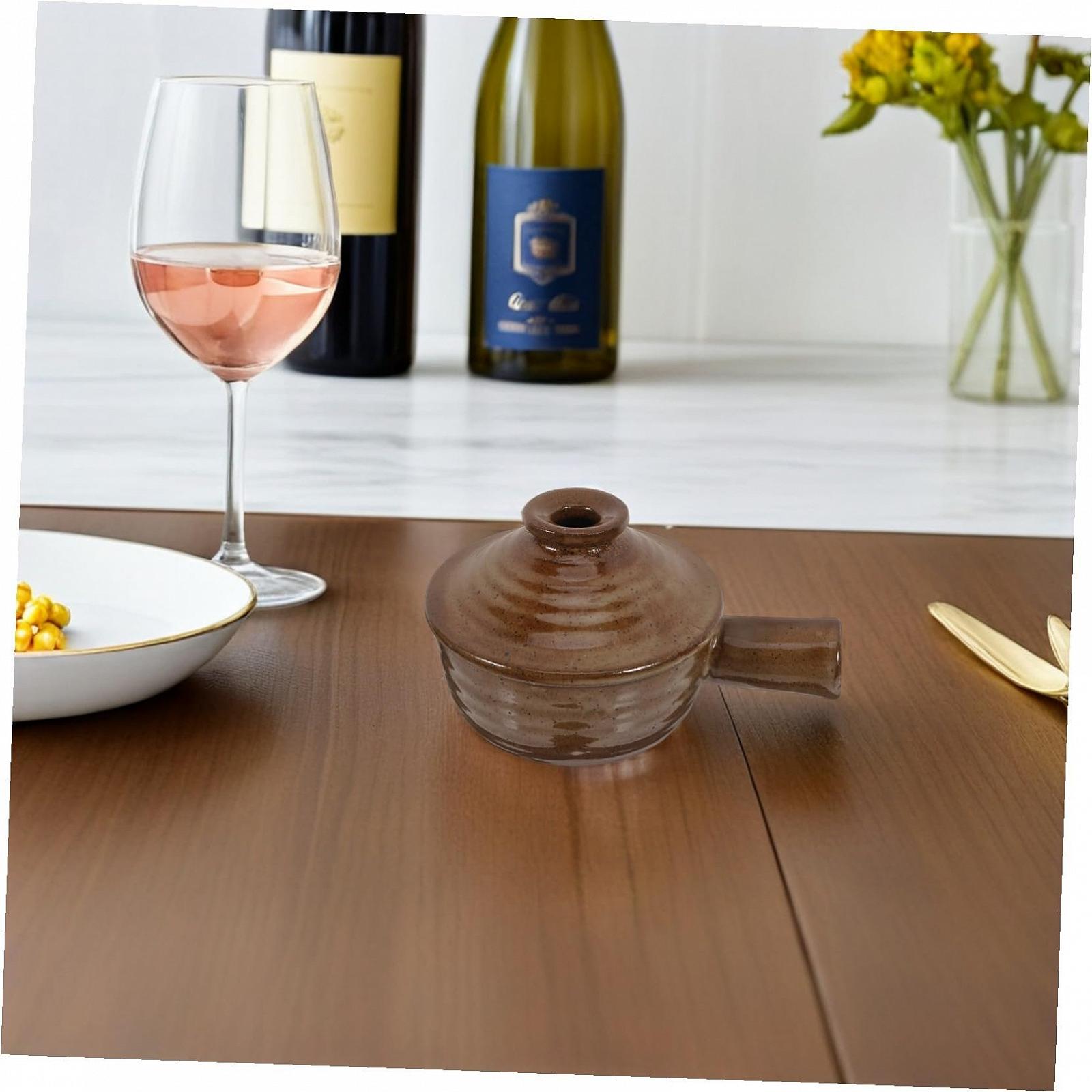 Набір ковшів керамічних VALICLUD 2 шт. з кришками для мікрохвильової печі, фото №7