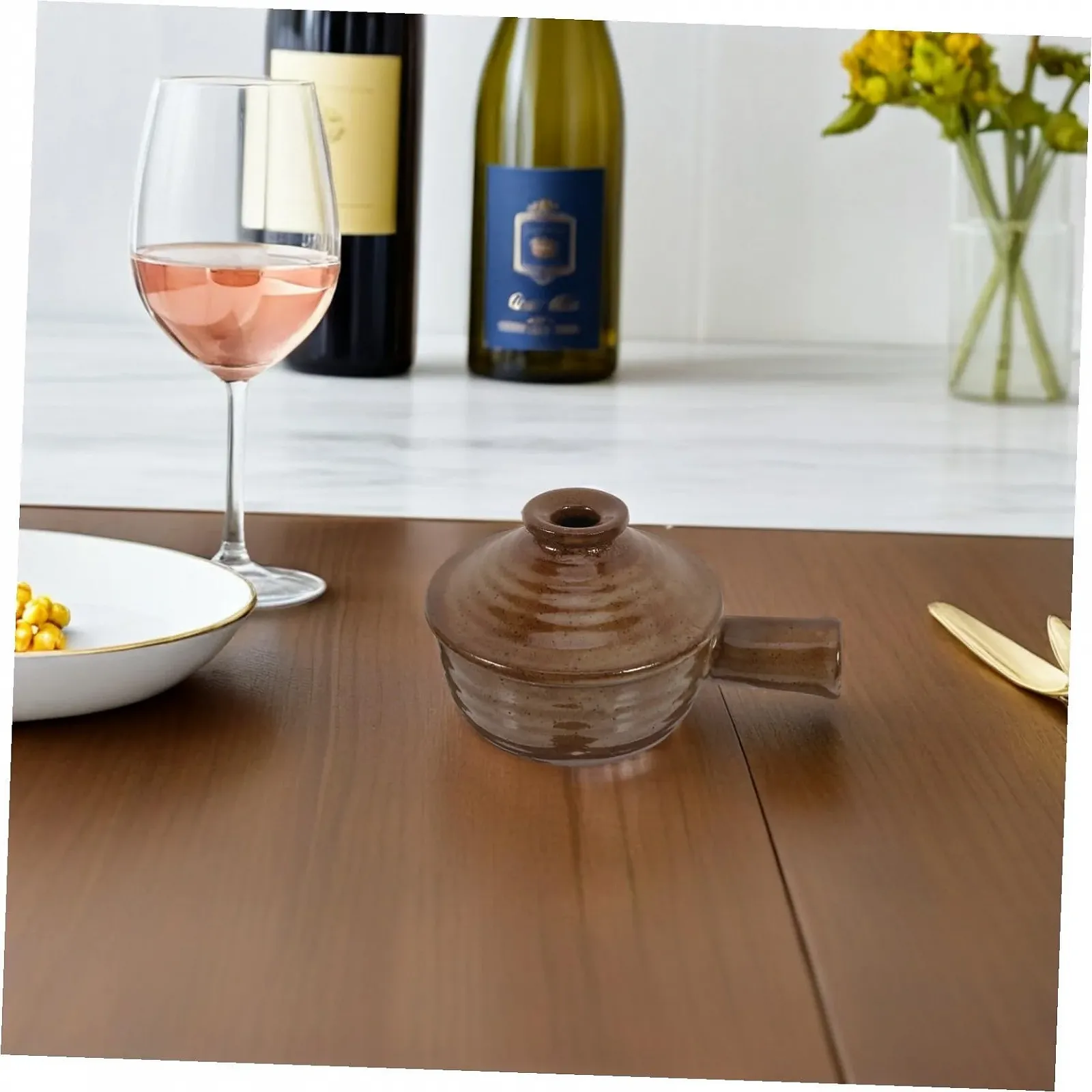 Набір ковшів керамічних VALICLUD 2 шт. з кришками для мікрохвильової печі, фото №7