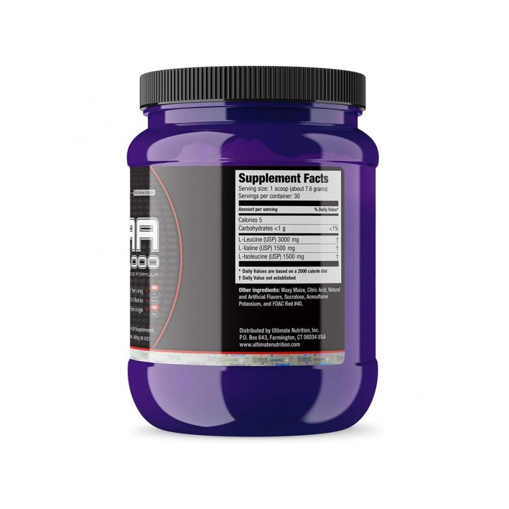 Аминокислоты Ultimate nutrition BCAA 12,000 228 г Blue Raspberry, фото №2