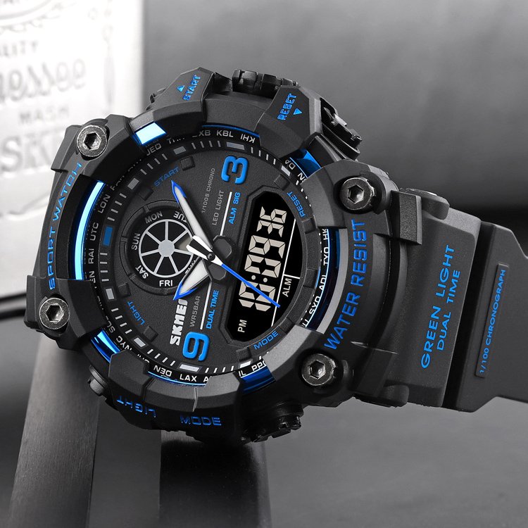 Годинник Skmei 1818 Black-Blue. SALE, фото №4