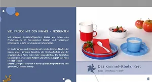 Набір дитячого посуду Kimmel Чашка, Блюдце та Тарілка 21-000-2253 Пластик Червоний synthetic.ua - Фото 1