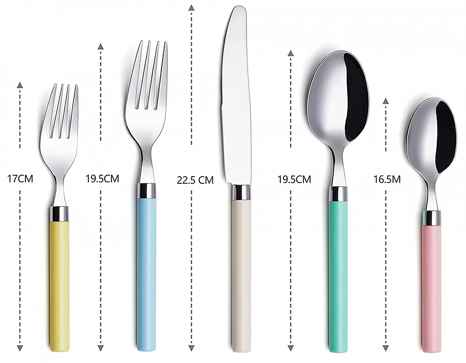 Набір столових приборів Exzact / 20 предметів / з нержавіючої сталі, фото №3