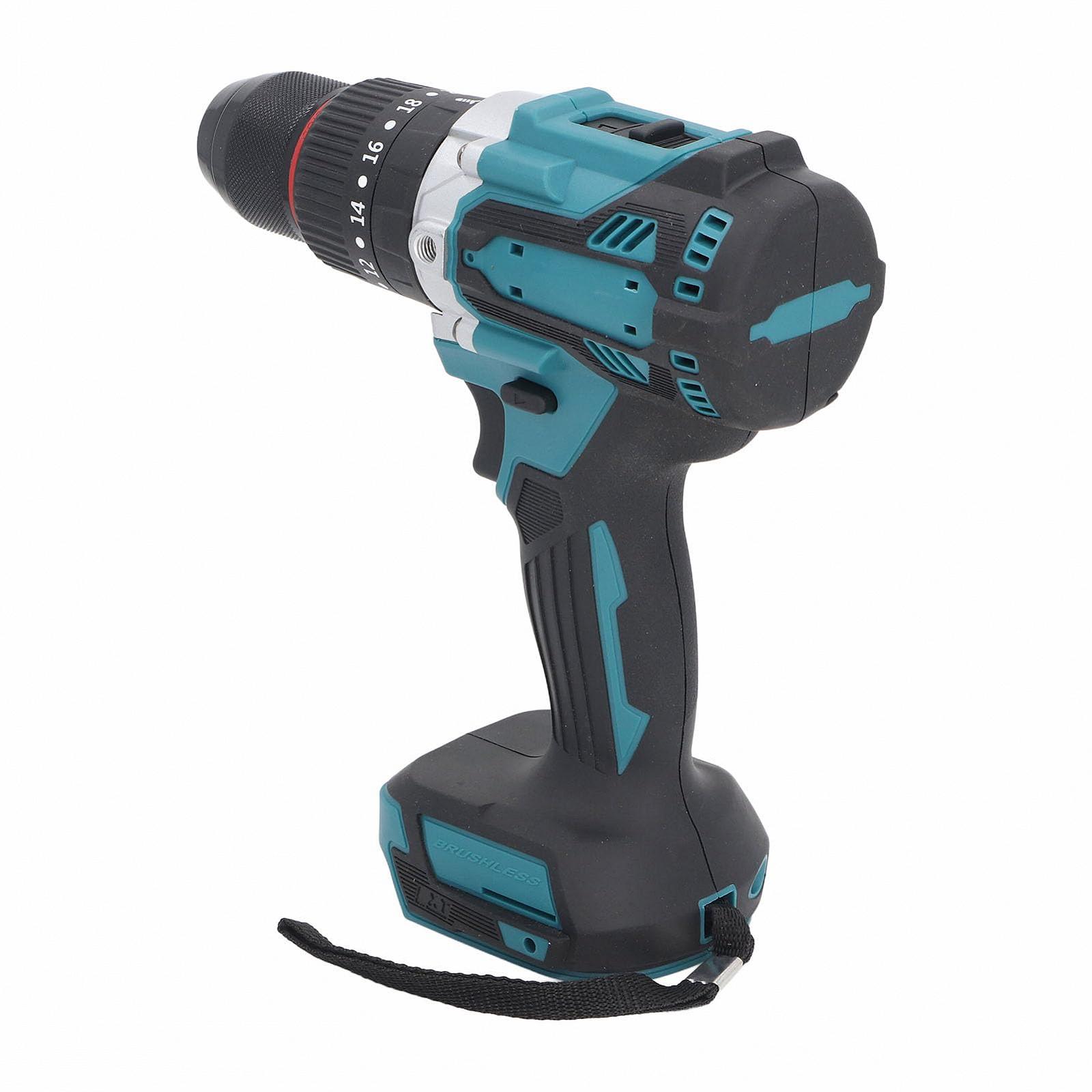 Дриль-шурупокрут Cordless 2 Variable Speeds 20 Plus 3 Torsion Settings 1/2 Дюймовий безключовий патрон 18 В акумуляторна ударна дриль BL1830, фото №1