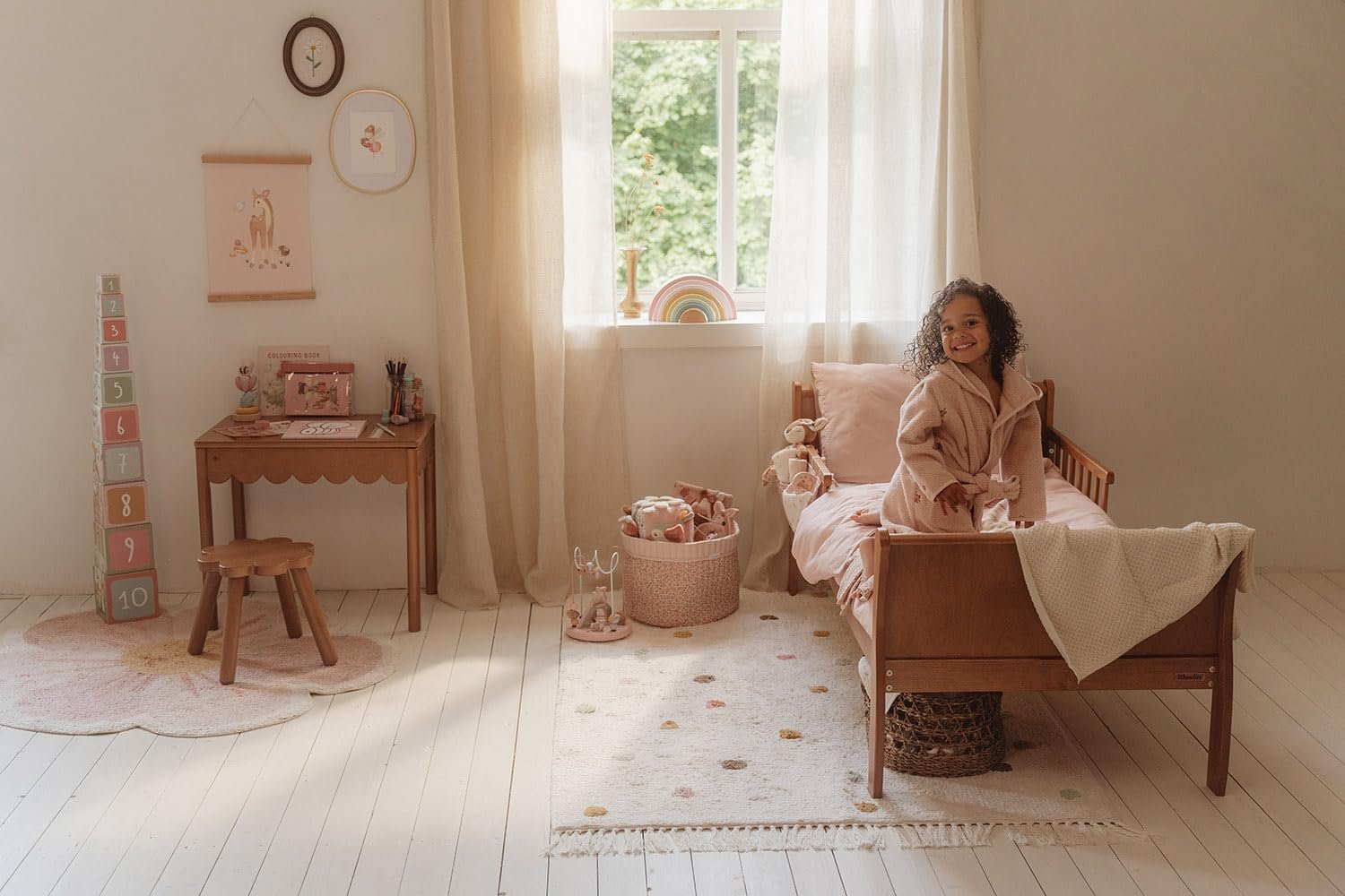 Органайзер для пеленального столика Little Dutch Fairy Garden TE31054031 Fairy Floral Круглая Большая Двусторонняя, фото №7