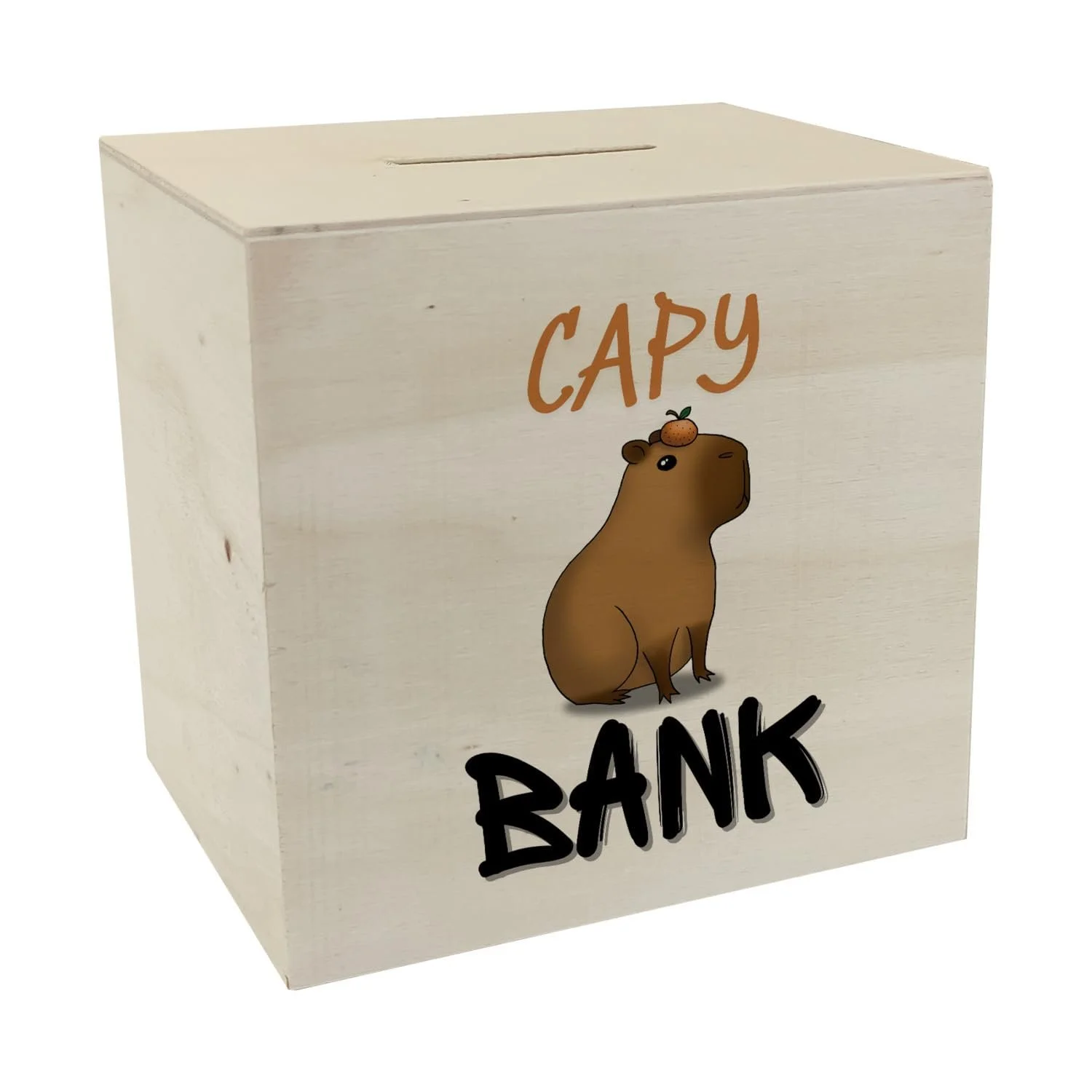 Скарбничка дерев’яна Capy Bank Капібара, фото №1