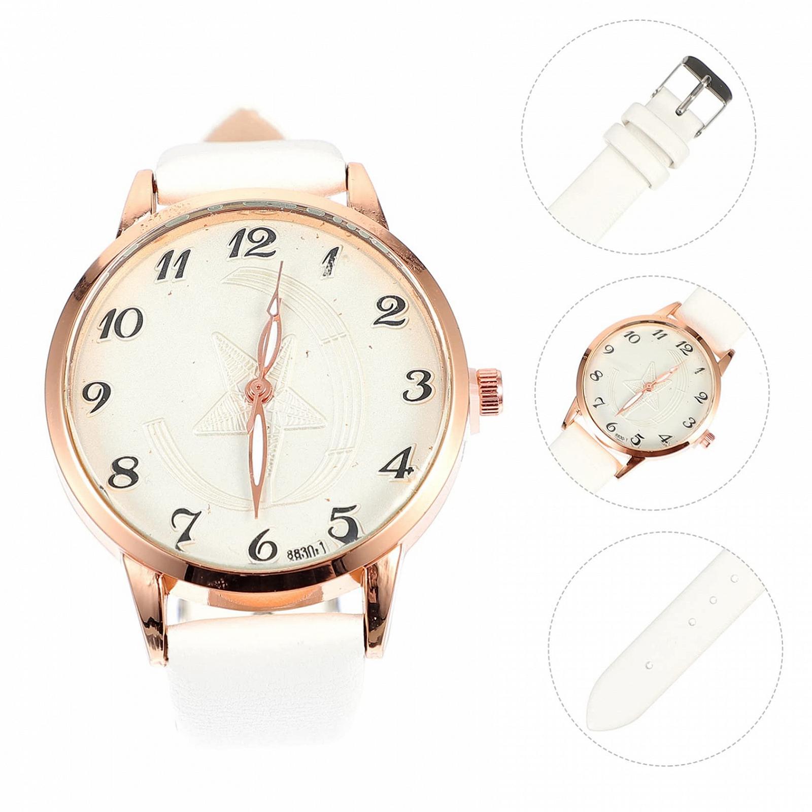 Часы женские OATIPHO Золотой Золотые Часы для девочек Тонкий Ремешок Цифровой Золотой Автоматический Браслет Женский Белая Pu-Кожа, фото №2 Часы женские OATIPHO Золотой Золотые Часы для девочек Тонкий Ремешок Цифровой Золотой Автоматический Браслет Женский Белая Pu-Кожа, фото №2