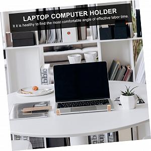 Дерев'яний Cтійка для ноутбука Настільний тримач для комп'ютера Ергономічна synthetic.ua - Фото 1