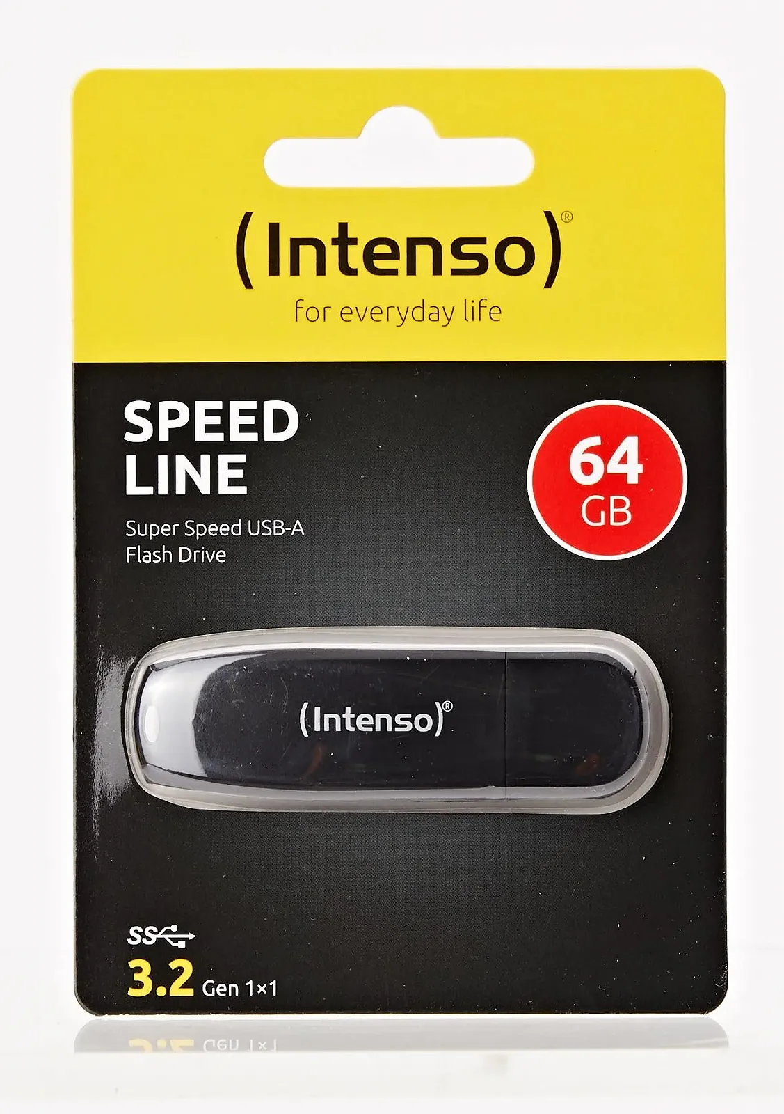 USB-флеш-накопичувач Intenso Speed Line 64GB USB 3.2 Gen 1x1 Black, фото №6