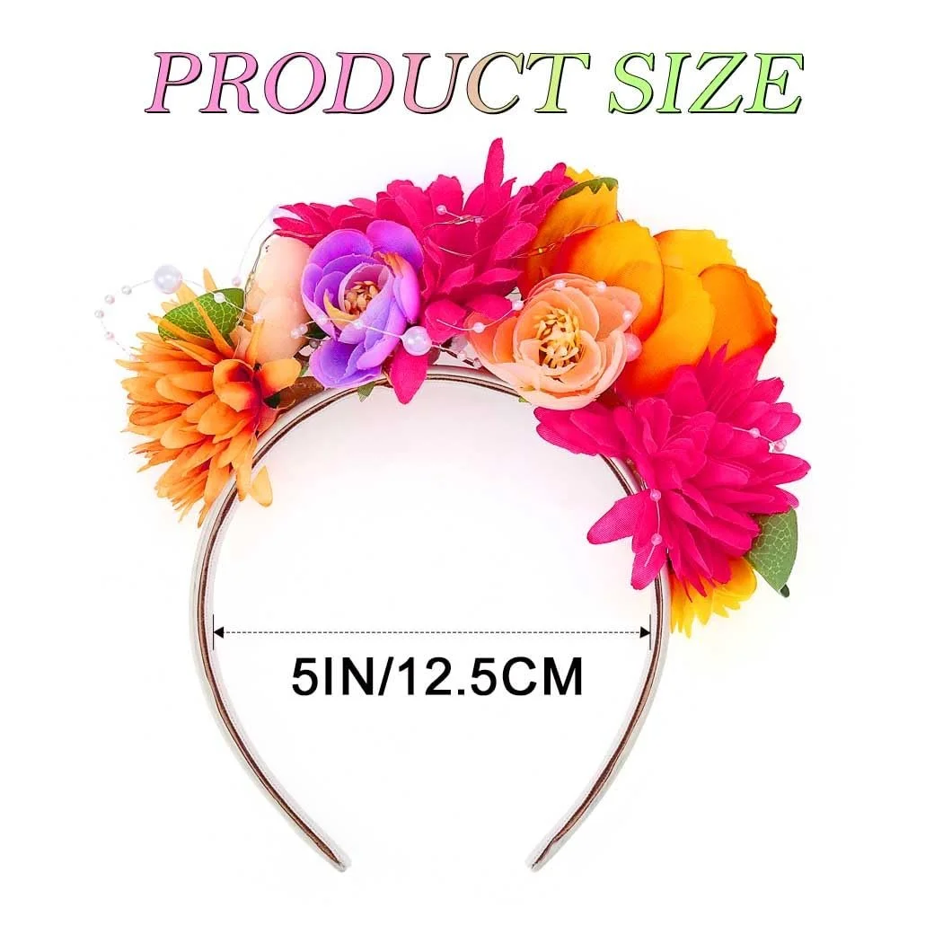 Світлодіодна пов'язка на голову з квітами, фото №6 Світлодіодна пов'язка на голову з квітами, фото №6