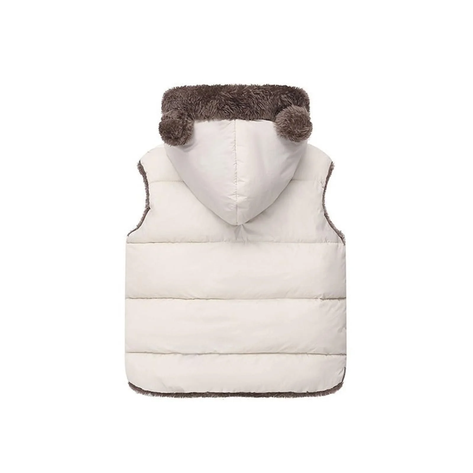 Жилет Дитячий Зимовий М'який для Хлопчиків і Дівчаток, Вушка Ведмедика, фото №2