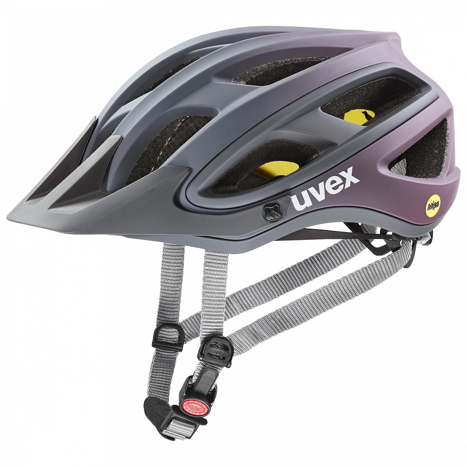 Шолом MTB Uvex unbound MIPS, антрацитово-сливовий, 54-58 см, фото №1