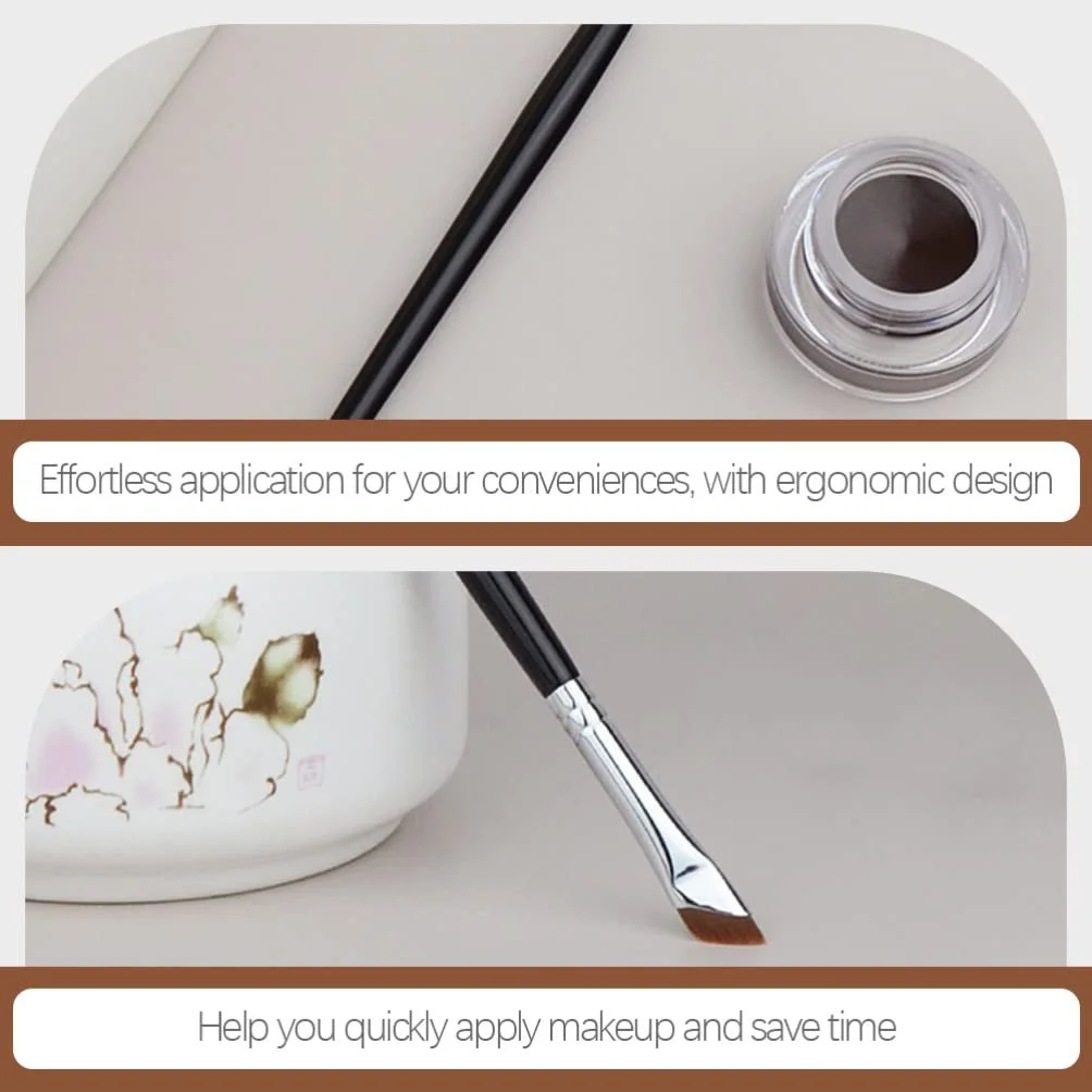 Пензлі для підводки LALAFINA Fine Angled Precision Gel Eyeliner, тонкий, плаский, для косметики, фото №4