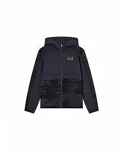 Толстовка с капюшоном EA7 Emporio Armani Graphic Series для мальчиков, детская и подростковая, органический хлопок, флис ASV - 7B000214 - Фото 1