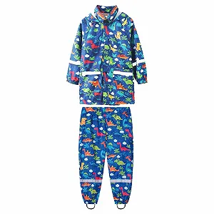 Дитячий дощовик з капюшоном SAUTRV для хлопчиків та дівчаток - Фото 1