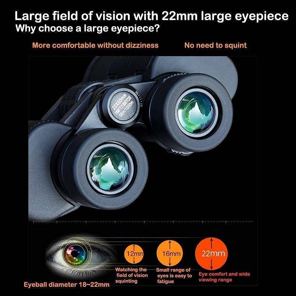 Фіксатор для дорослих 10X Бінокль Telescoping FMC Multilayer з подвійною апертурою Bak4 Prism Осінній Rem, фото №3