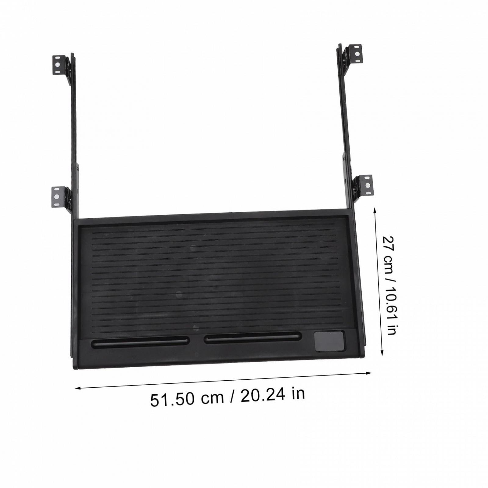 Підставка для клавіатури під стіл з висувною шухлядою, ергономічна, для економії місця, фото №9