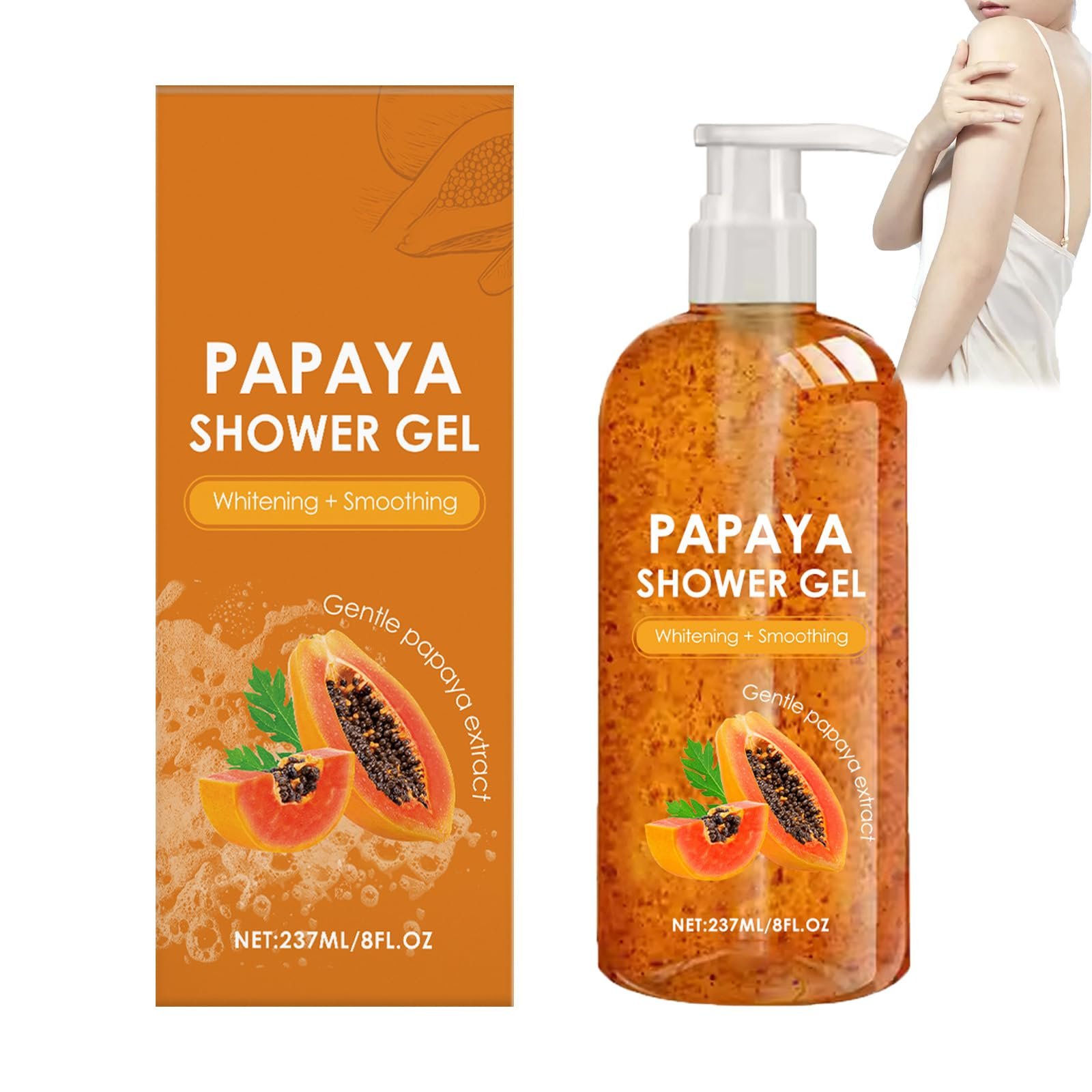 Гель для душу Papaya Відлущувальний освітлювальний для всіх типів шкіри, фото №1 Гель для душу Papaya Відлущувальний освітлювальний для всіх типів шкіри, фото №1