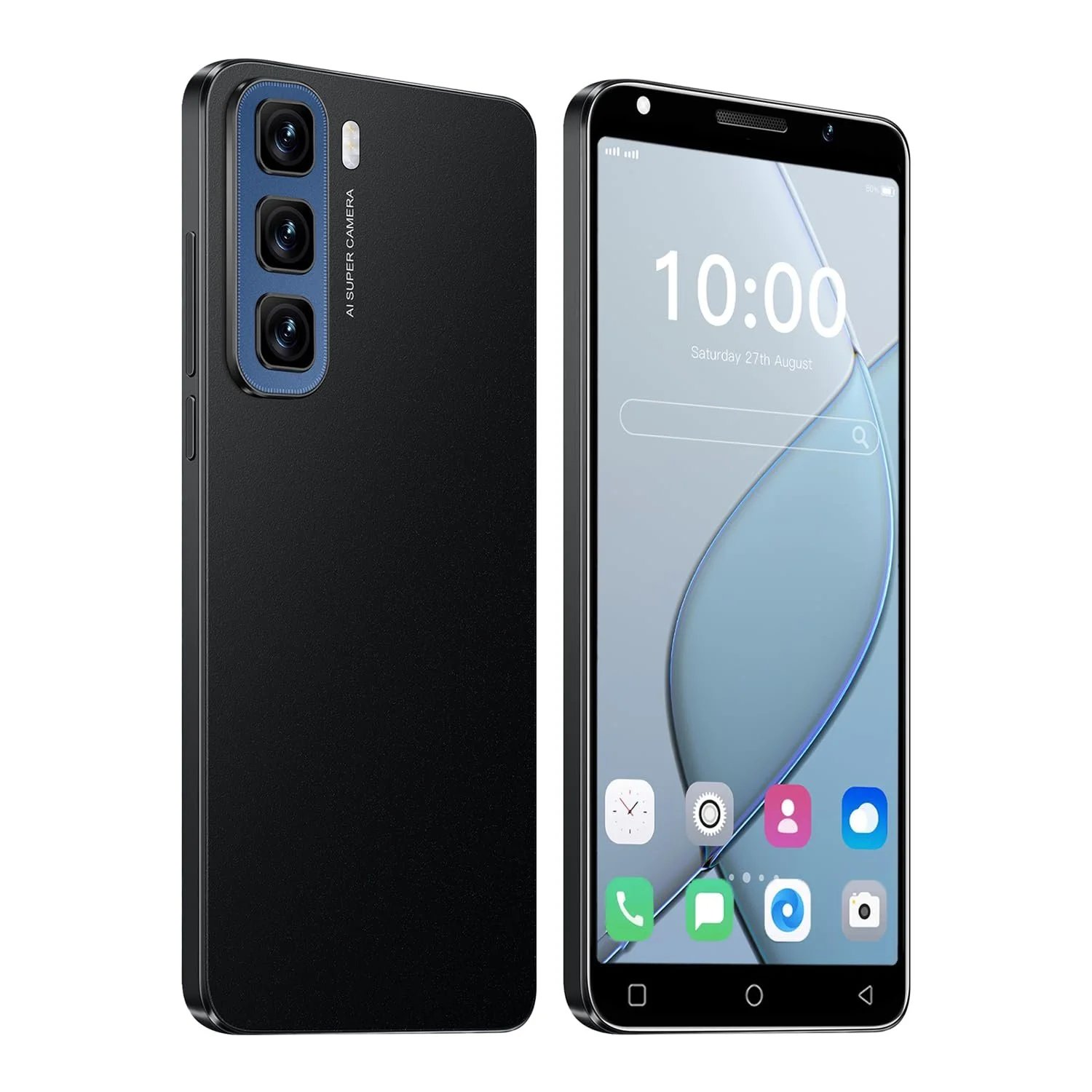 Мобільний телефон Hot50 5.0" HD 16ГБ Android 9.0 Dual SIM Dual Camera Black, фото №1
