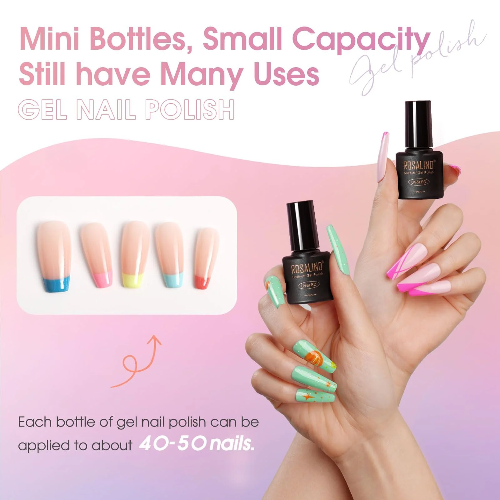 Гель-лак ROSALIND Набір 60 кольорів, фото №3