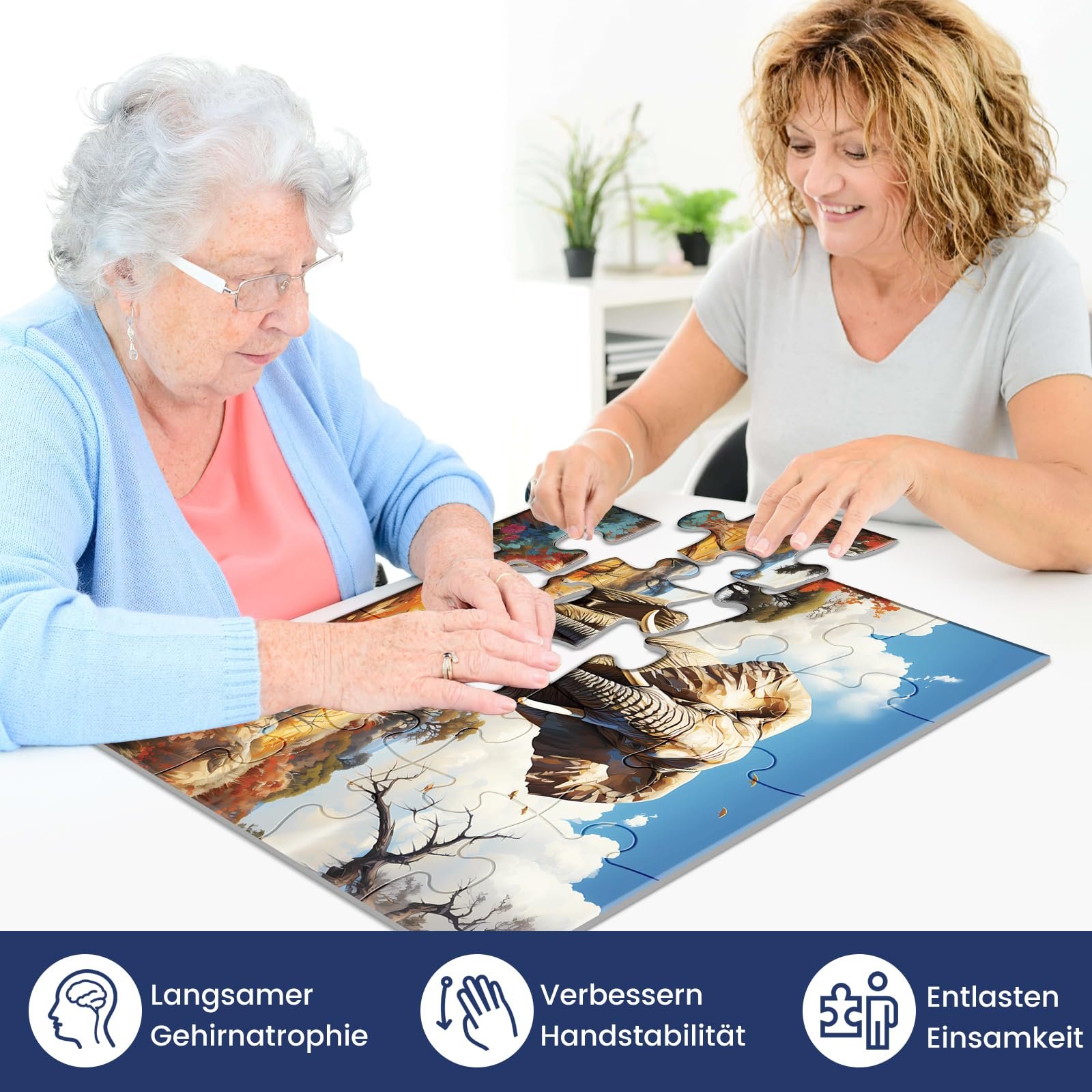 Пазлы для пожилых людей 6 шт. 16 крупных элементов, фото №6