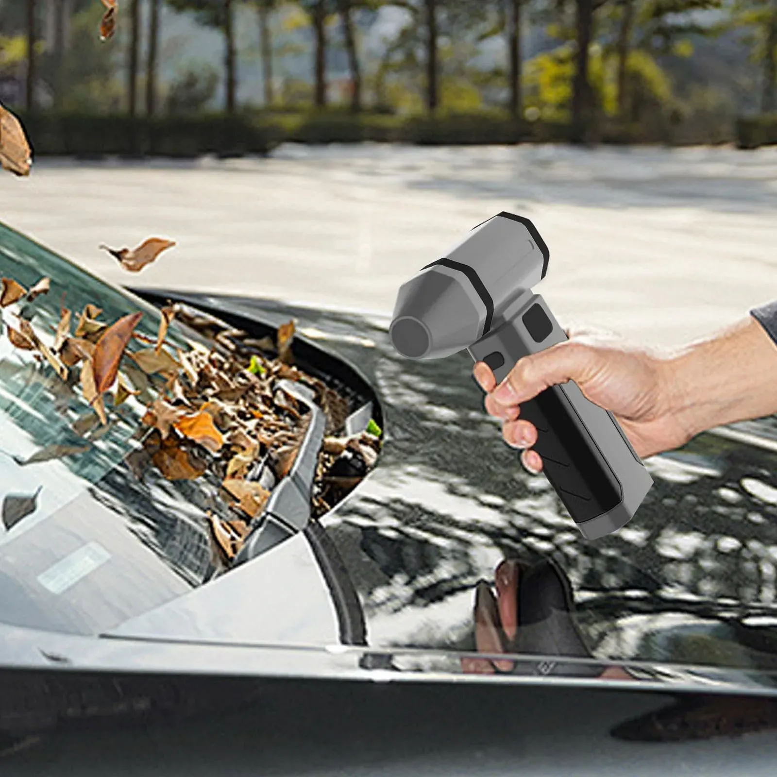 Аккумуляторная воздуходувка 5 скоростей 5.63 дюйма 6000 mAh Черная, фото №3 Аккумуляторная воздуходувка 5 скоростей 5.63 дюйма 6000 mAh Черная, фото №3