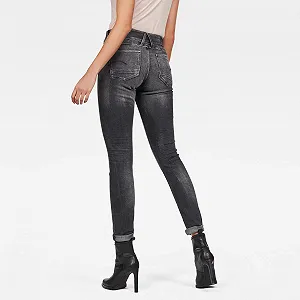 Жіночі джинси G‑STAR RAW Lynn Mid Skinny Antic Charcoal Destroy - 29 synthetic.ua - Фото 1