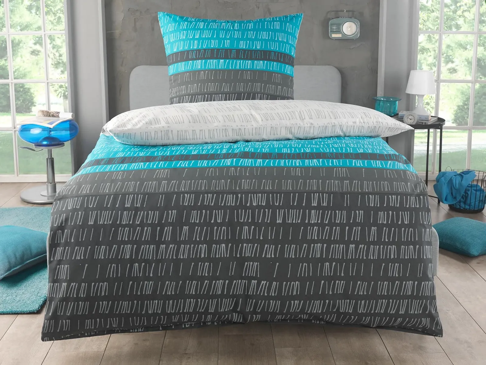 Комплект постельного белья MALIKA 135 x 200 см хлопок Renforcé Oeko-Tex красный, фото №7